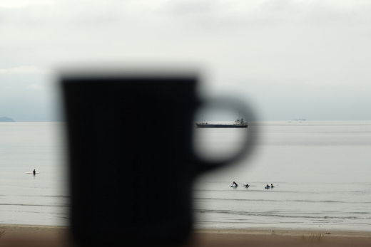 海が見えるカフェ