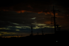 夕日を撮る