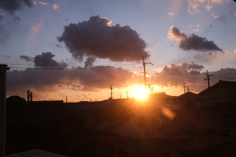 今日の夕景