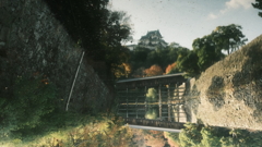 橋越しに風景を撮る