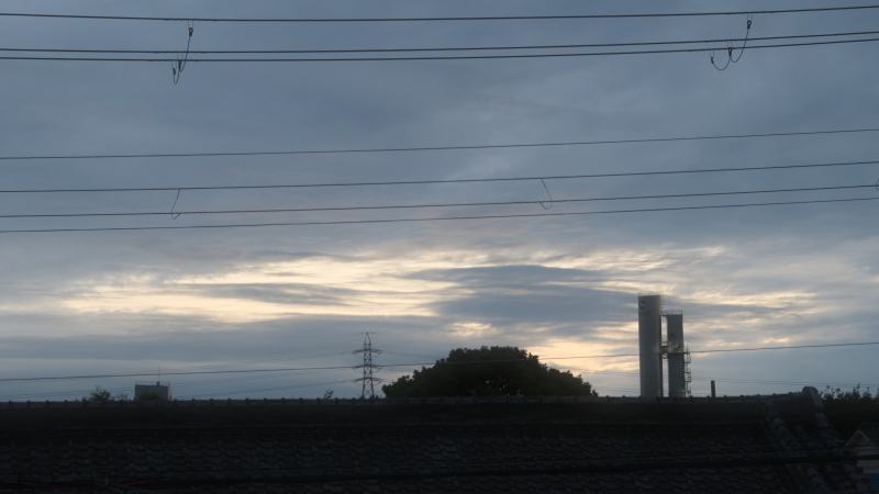 昨日の夕景