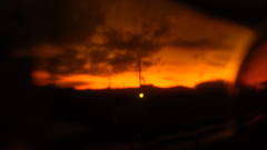 今日の夕日