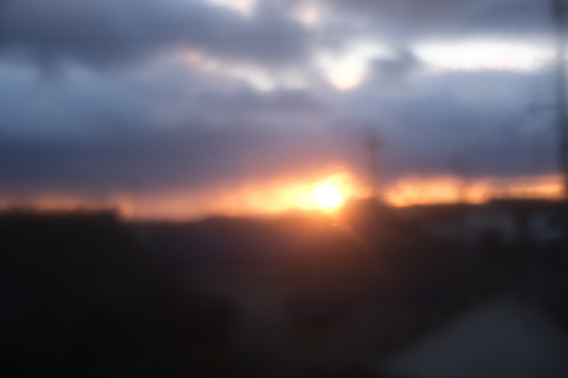 今日の夕景