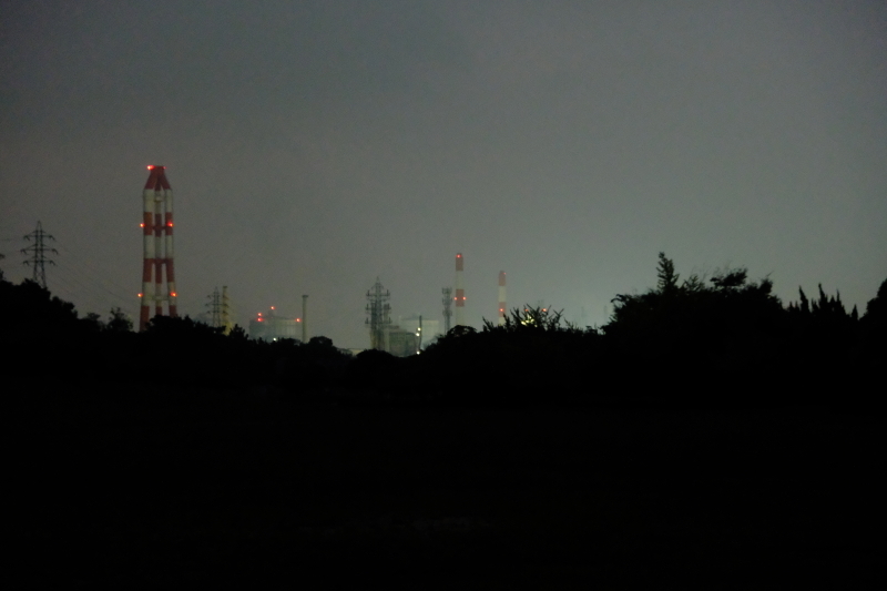 工場夜景～散歩道