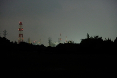工場夜景～散歩道