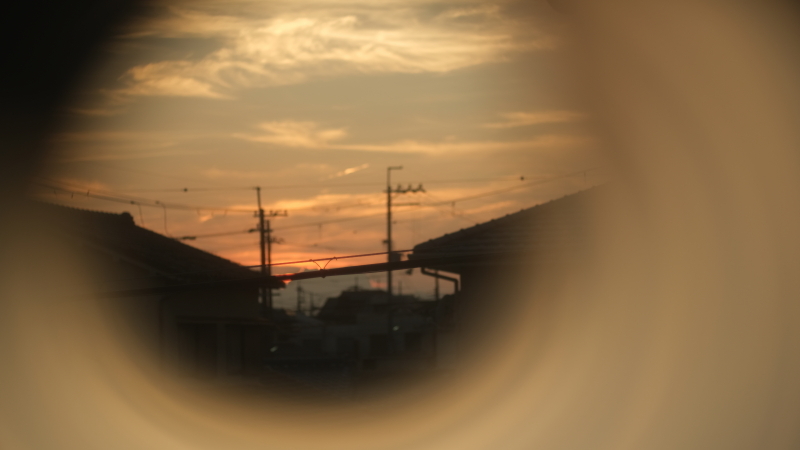 夕景を撮る
