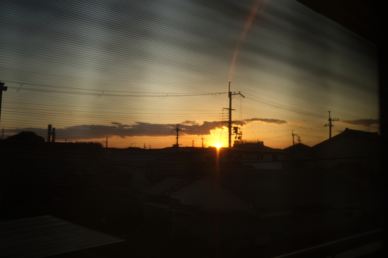 今日の夕日
