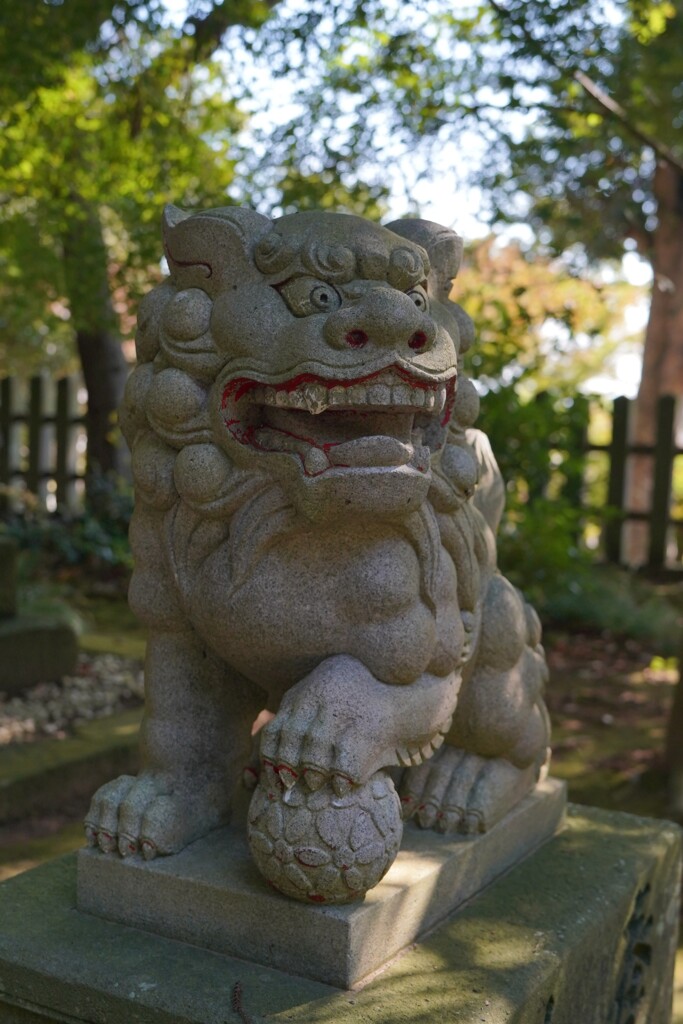 福井県三國神社の狛犬郡