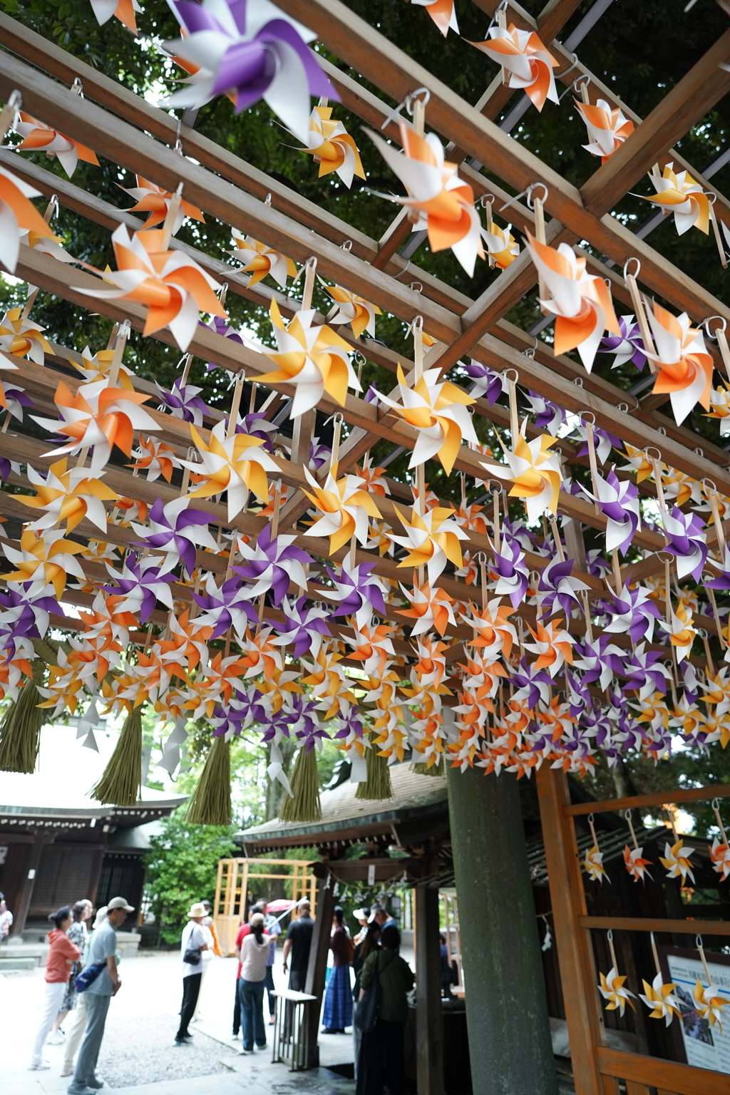 川越　氷川神社　風車