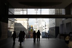 スパワールドの吹き抜けから望む新世界