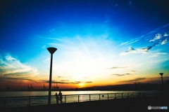 夕日