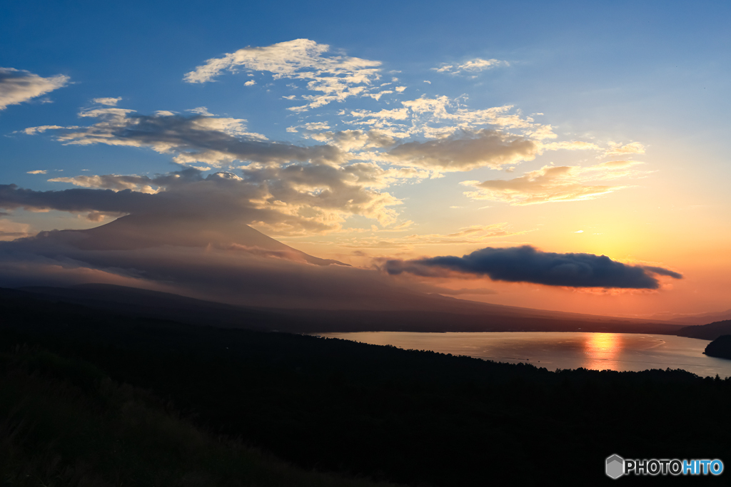 山中湖夕景