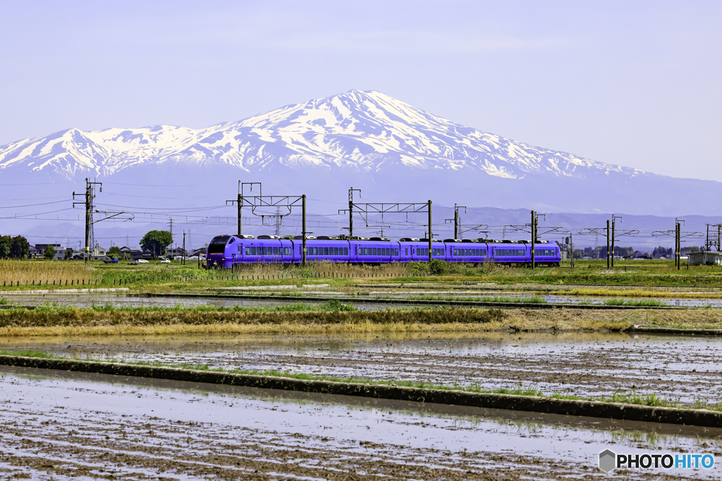 鳥海山春景