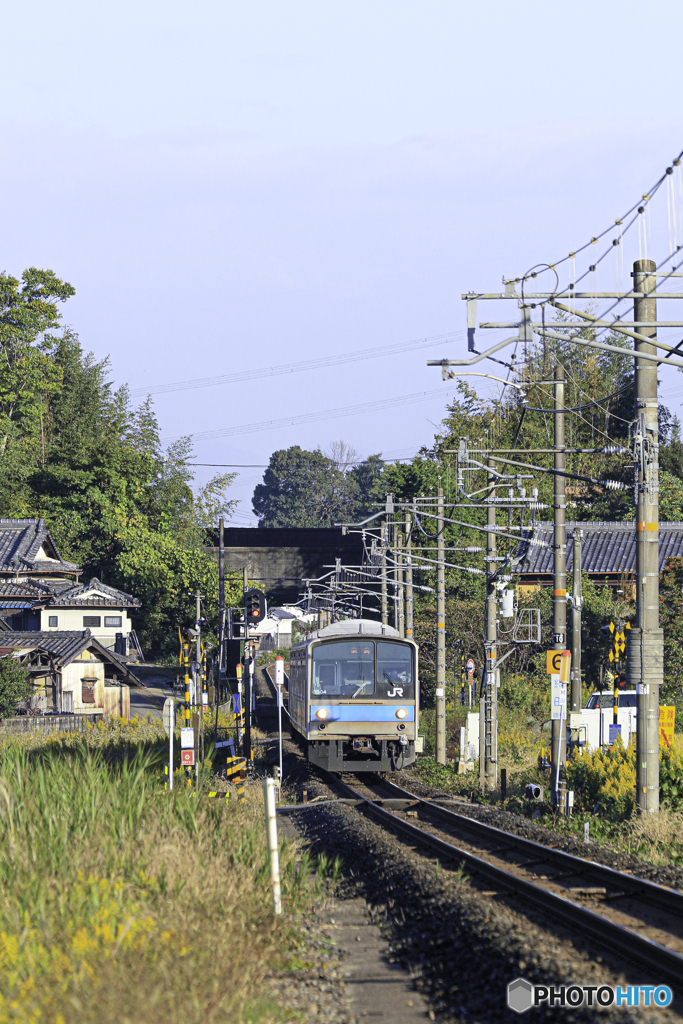 奈良線の朝
