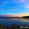 浜名湖の夕暮れ