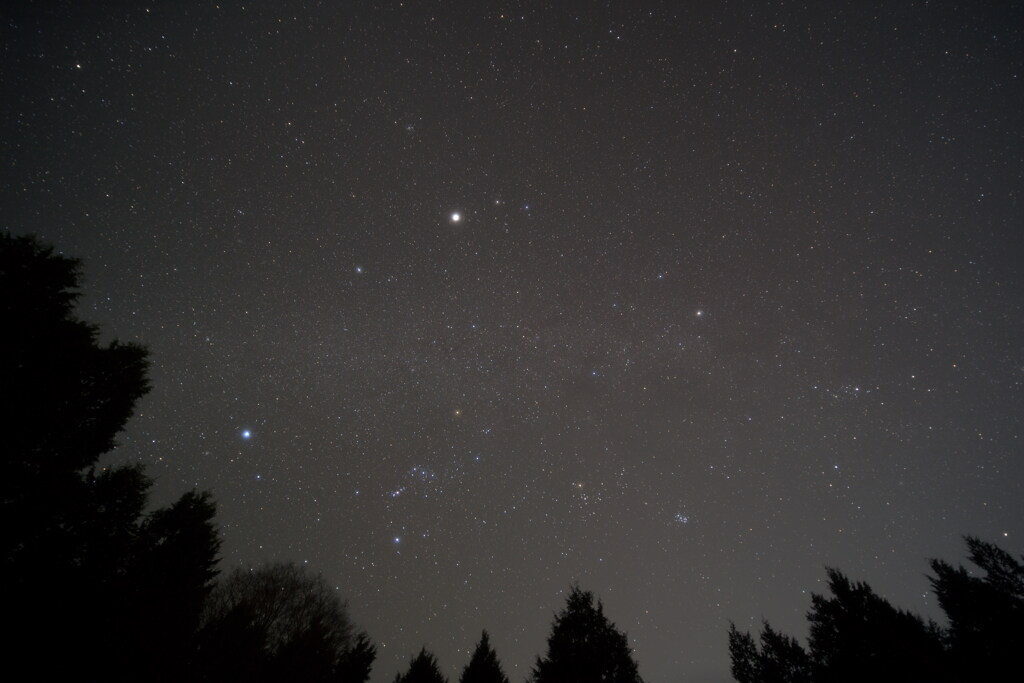 冬のダイヤモンドと冬の大三角