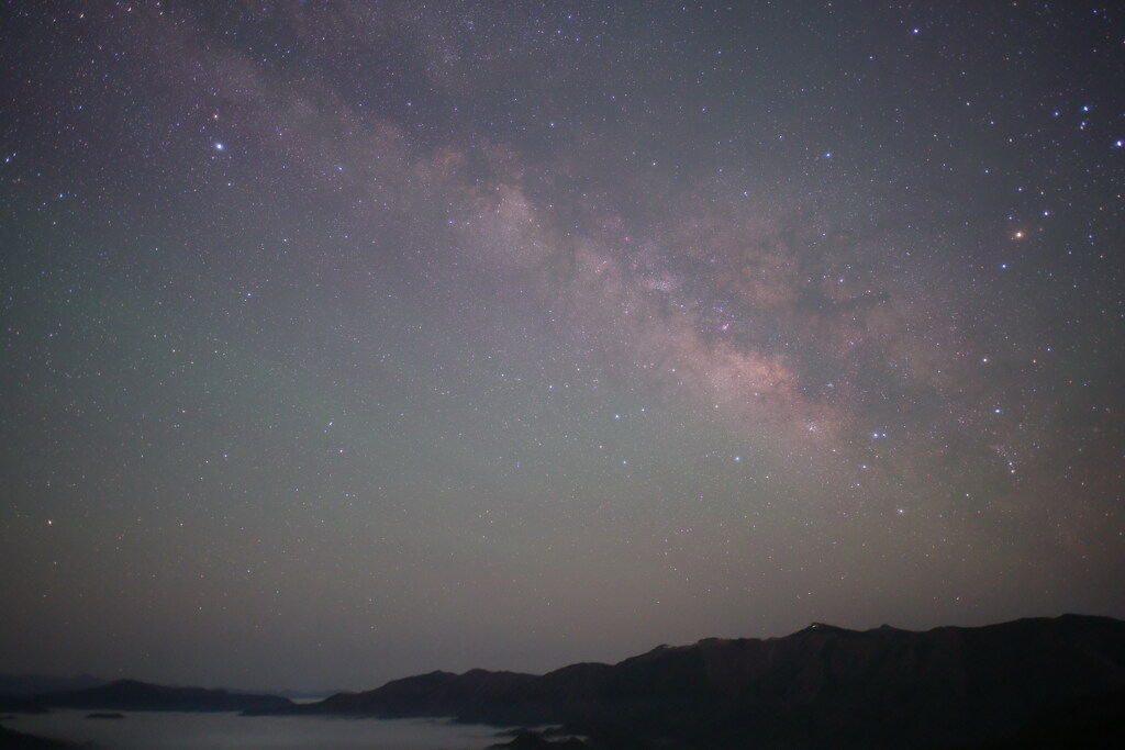 天の川と雲海