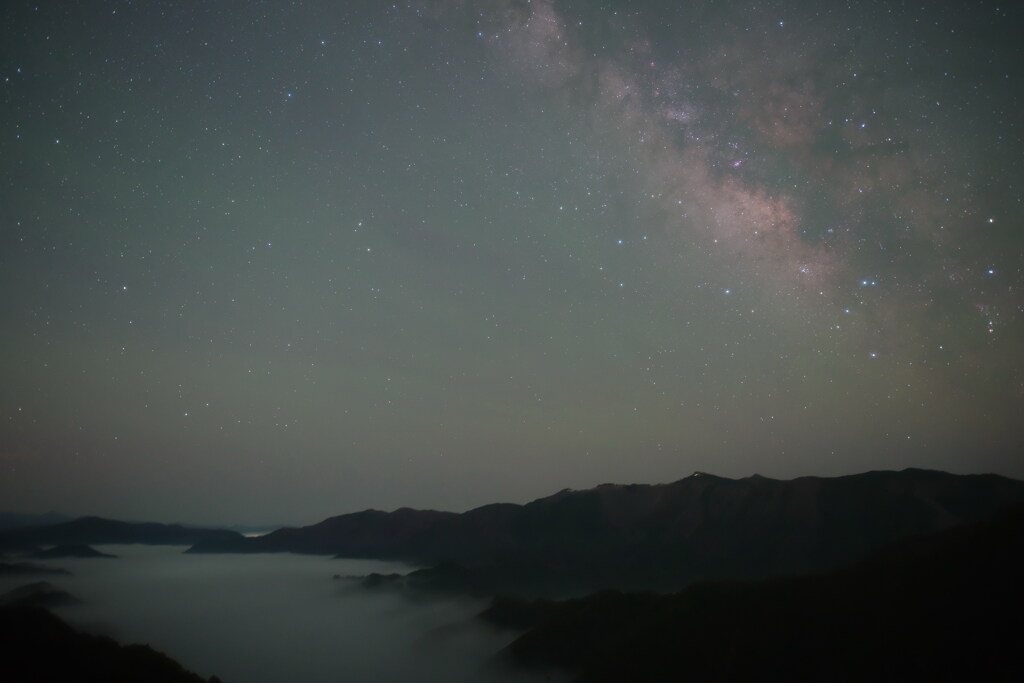 天の川と雲海