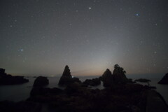 夜明け前の星空