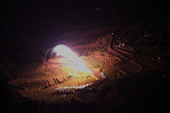 丸山千枚田 虫送り③