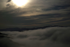 月明かりと雲海