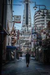 通天閣の朝