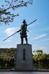 長宗我部元親 初陣の像