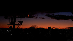 どこにでもある風景の夕焼け