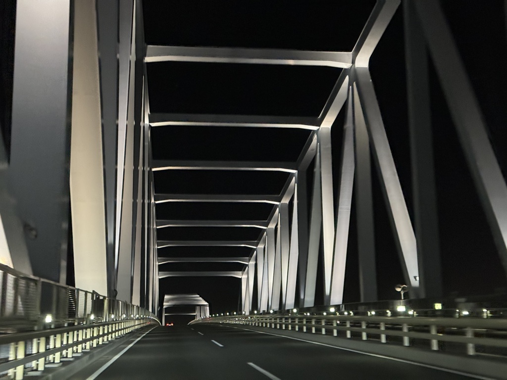 夜の東京ゲートブリッジ