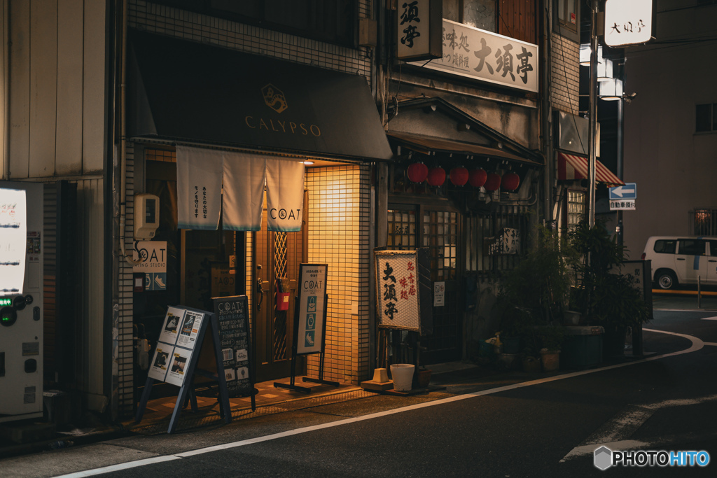 お店の灯り