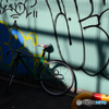 落書きと自転車