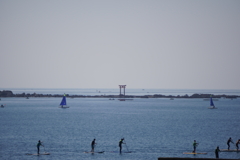 海に浮かぶ鳥居