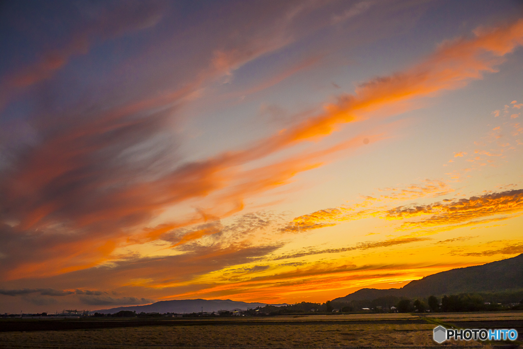 ５月最後の夕焼け
