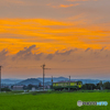 甘木鉄道の夕景 ２