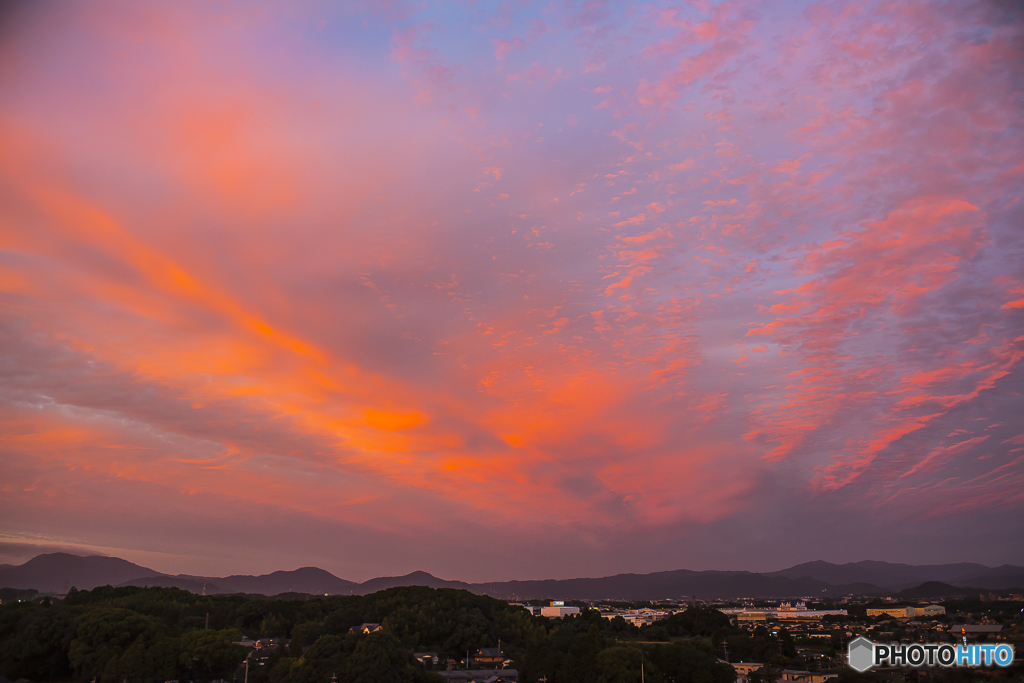 ベランダ 夕焼け １