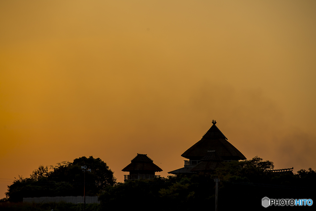 吉野ヶ里公園の夕景