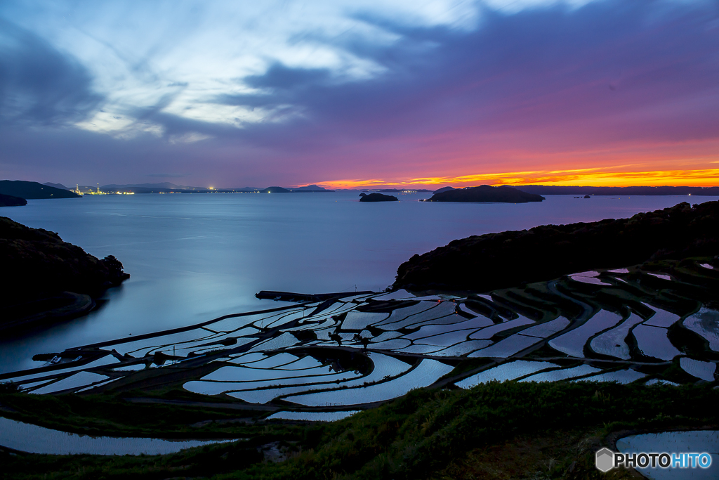 土谷棚田 夜景