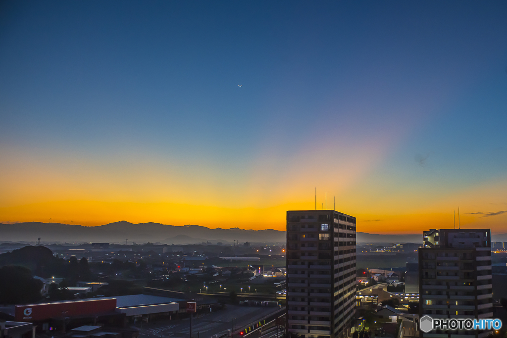 ベランダ朝景