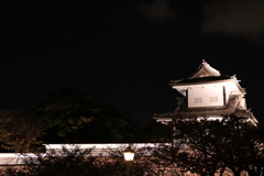 夜の金沢城
