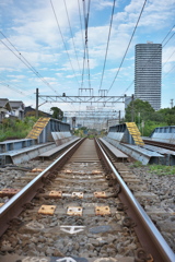 青空と線路