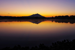 紫峰の夜明け
