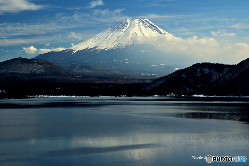 本栖湖からの富士山