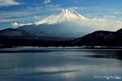 本栖湖からの富士山