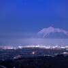 月夜の津軽富士