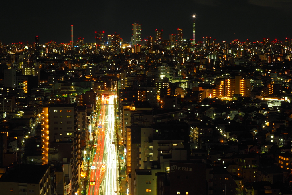 練馬区役所からの夜景