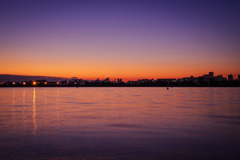 海と夕焼け（葛西臨海公園）