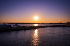 海と夕日（葛西臨海公園）