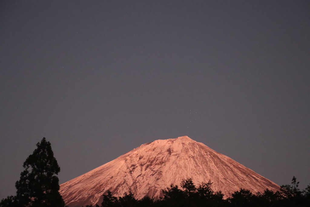 赤富士後の赤富士