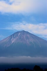 夕方の富士山