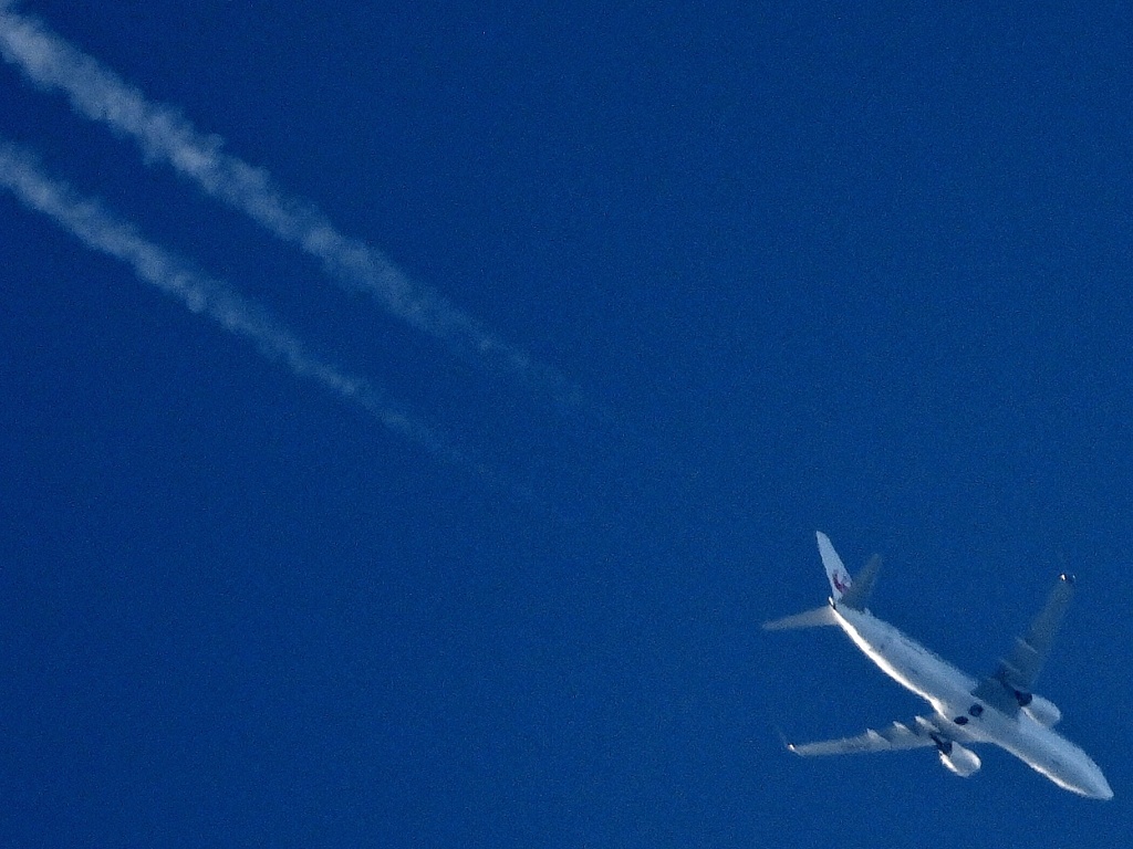 旅客機撮ってみました。